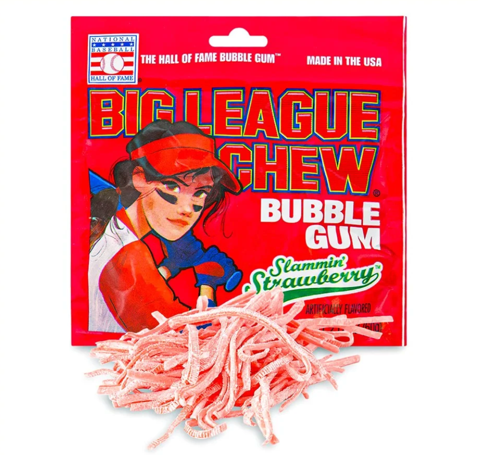 Big League Chew - Slammin' Strawberry - 60g