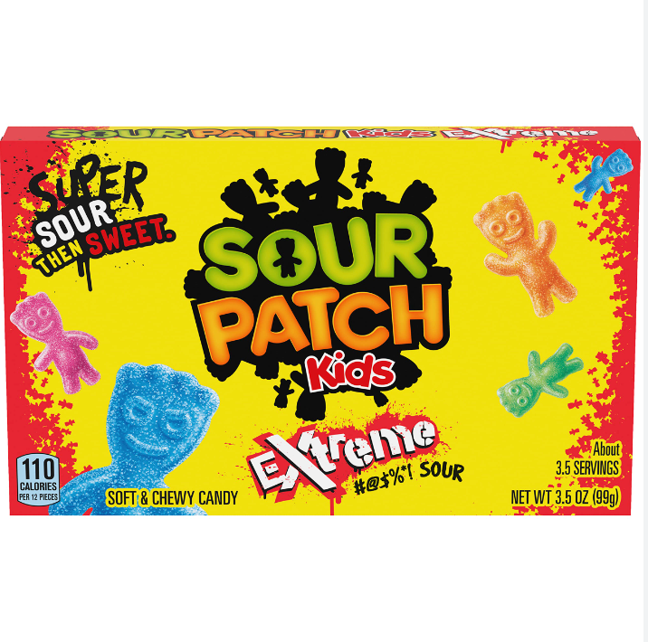 Sour Patch Kids- Extreme - Theatre Box - 99g