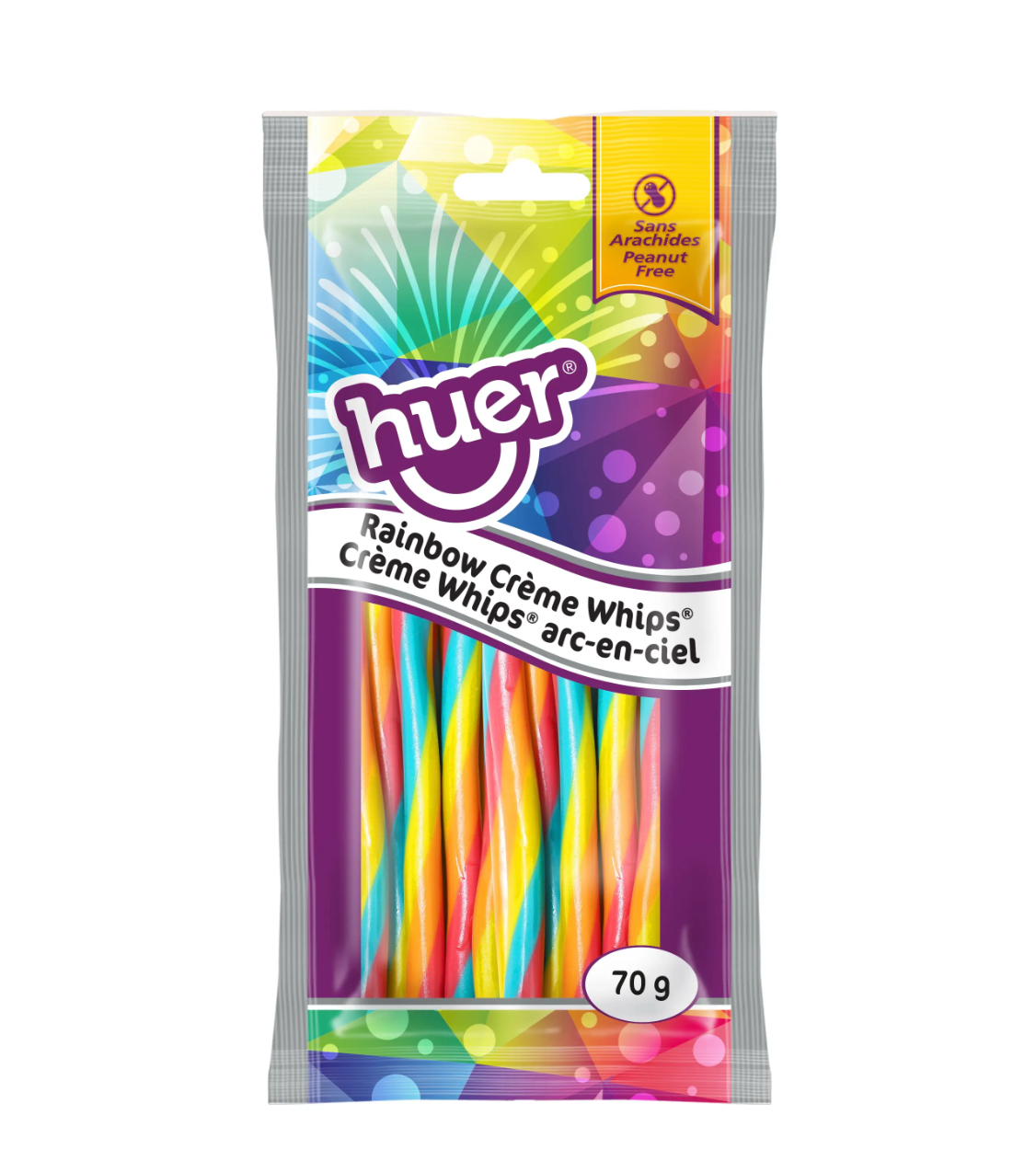 Huer - Rainbow Creme Whips - Snack Size - 70g