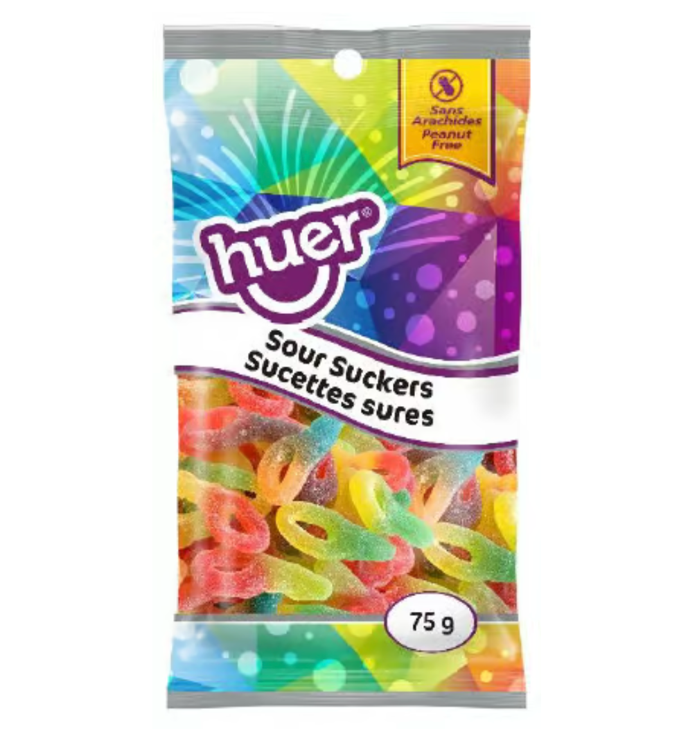 Huer - Sour Suckers - Snack Size - 75g