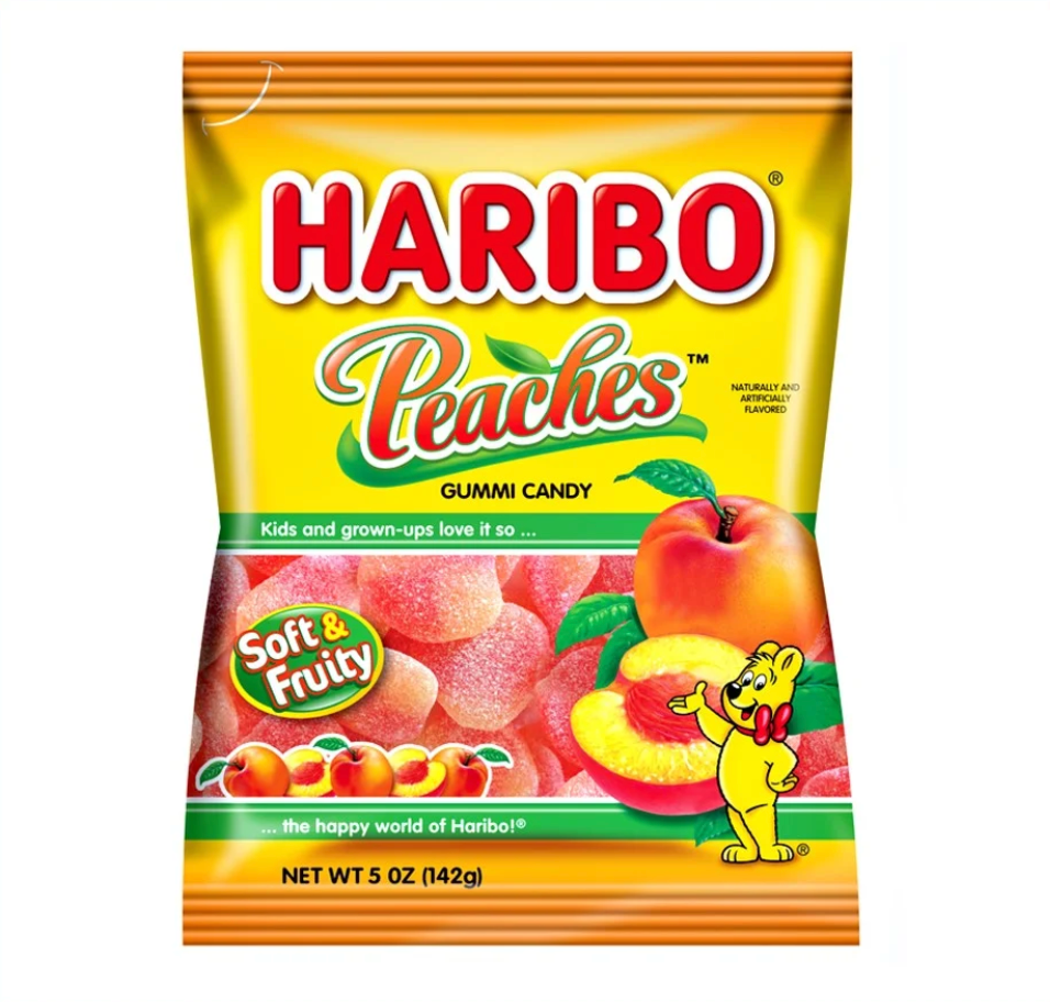 Haribo - Peaches - Theatre Bag - 142g