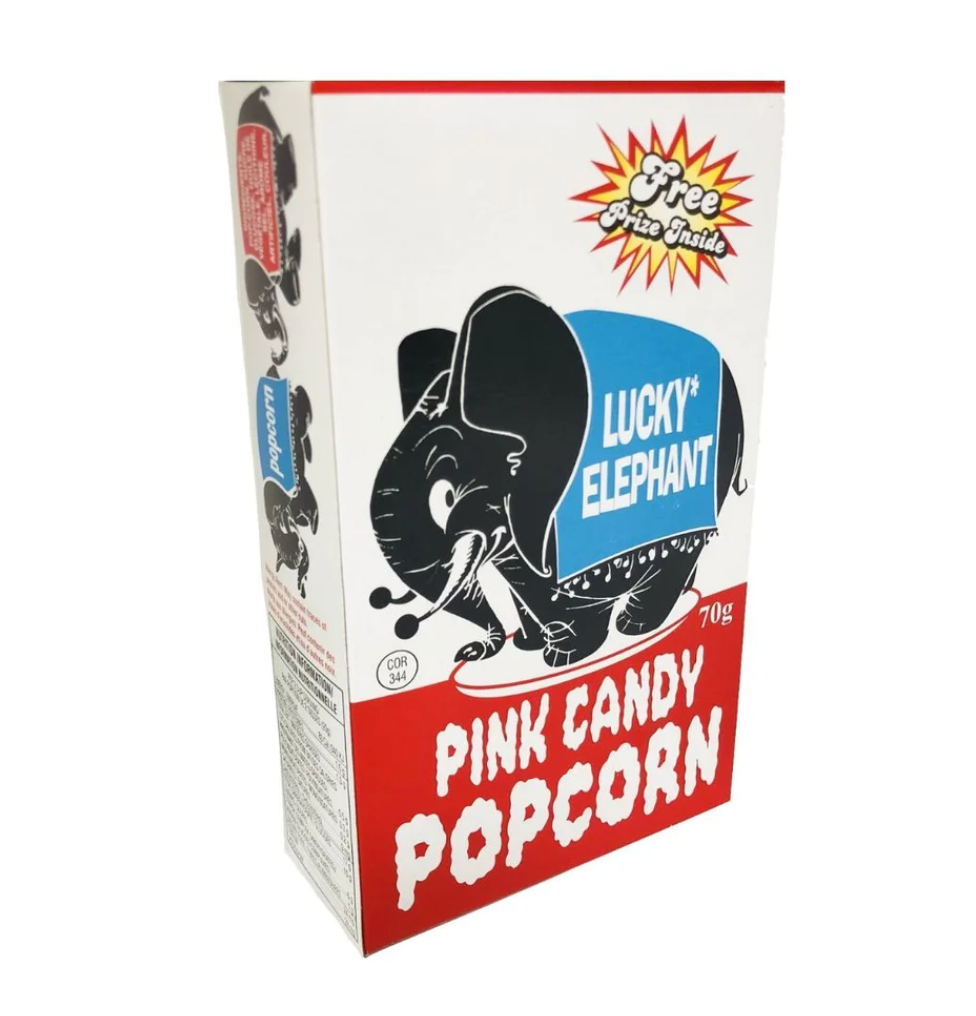 Lucky Elephant - Pink Candy Popcorn - 70g