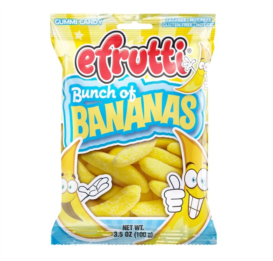 eFrutti - Bunch of Bananas - Theatre Bag - 100g