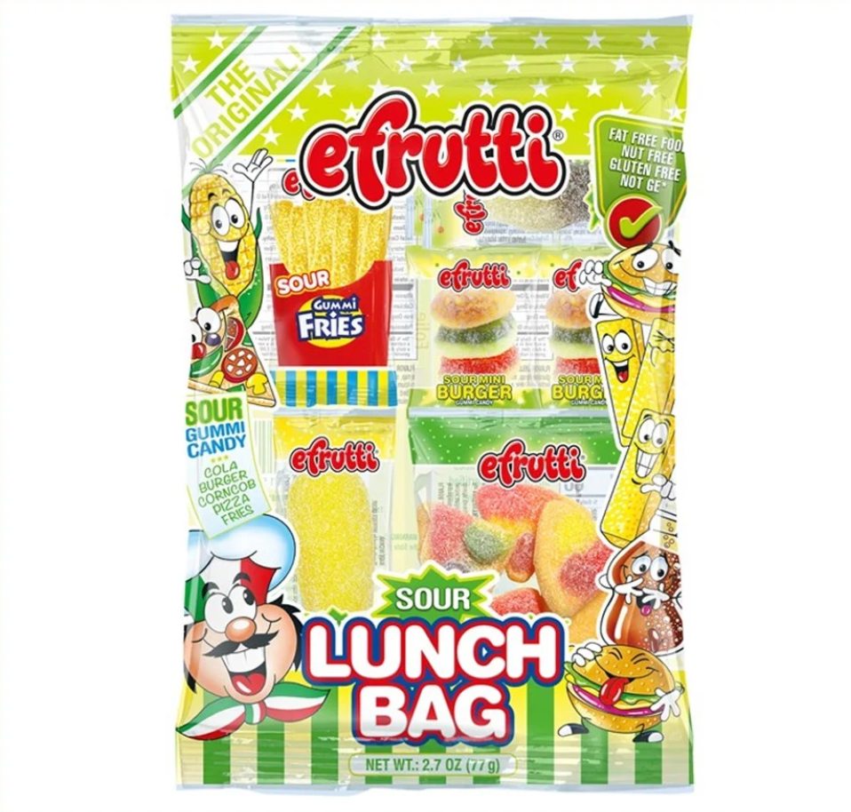 eFrutti - Gummi Theme Bag - Sour Lunch Bag - 77g (Trending)