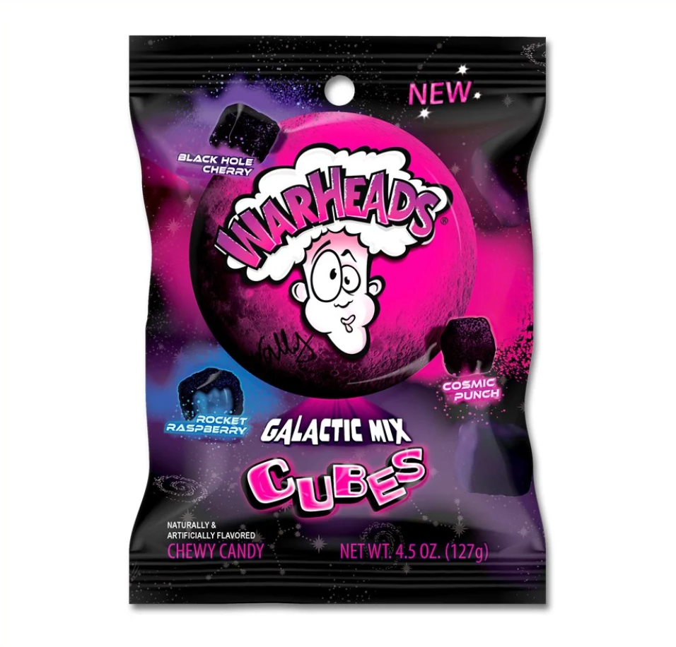 Warheads - Galactic Cubes - Theatre Bag - 127g