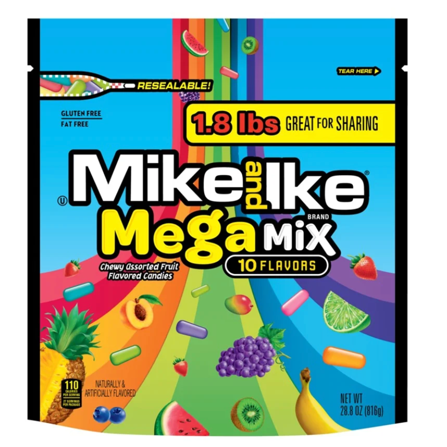 Mike & Ike - Mega Mix - 1.8lbs