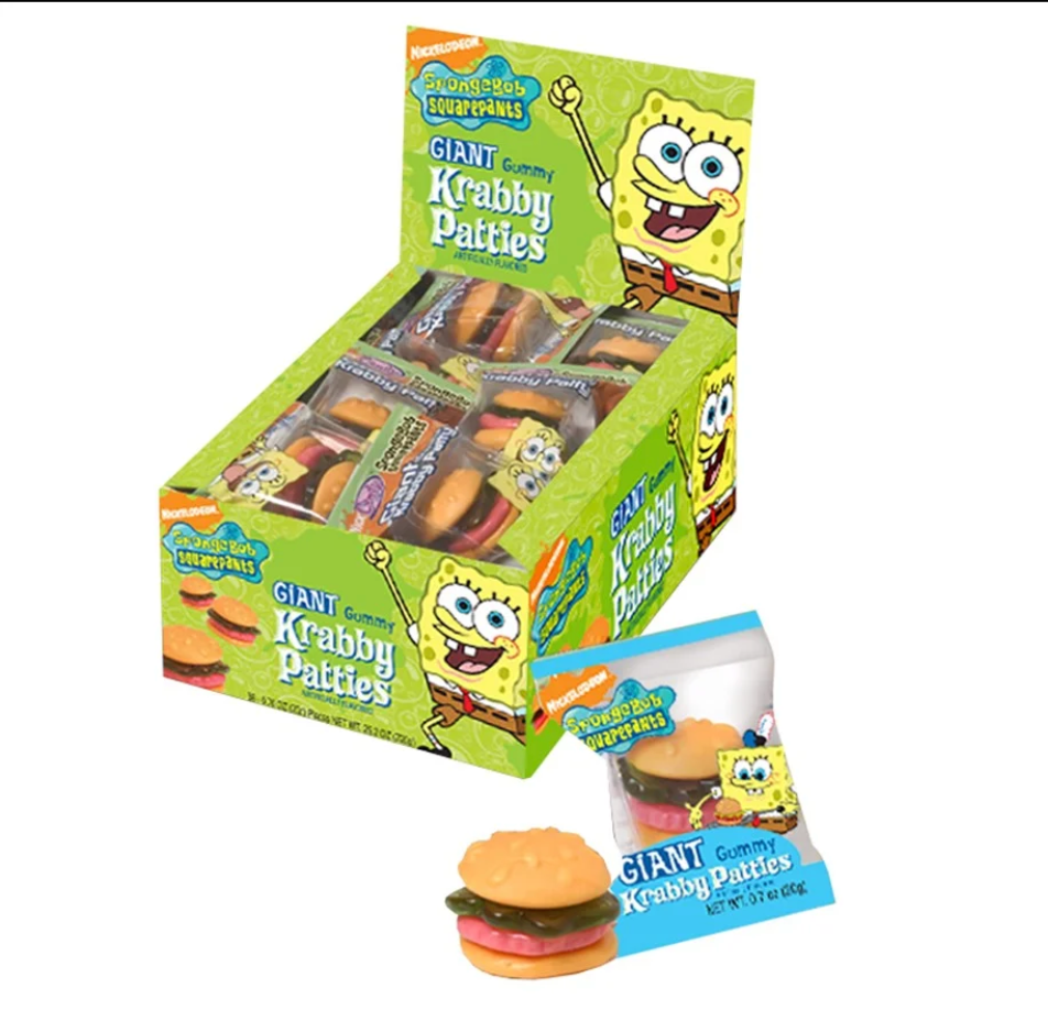 SpongeBob - Giant Gummy Krabby Patties - 17g