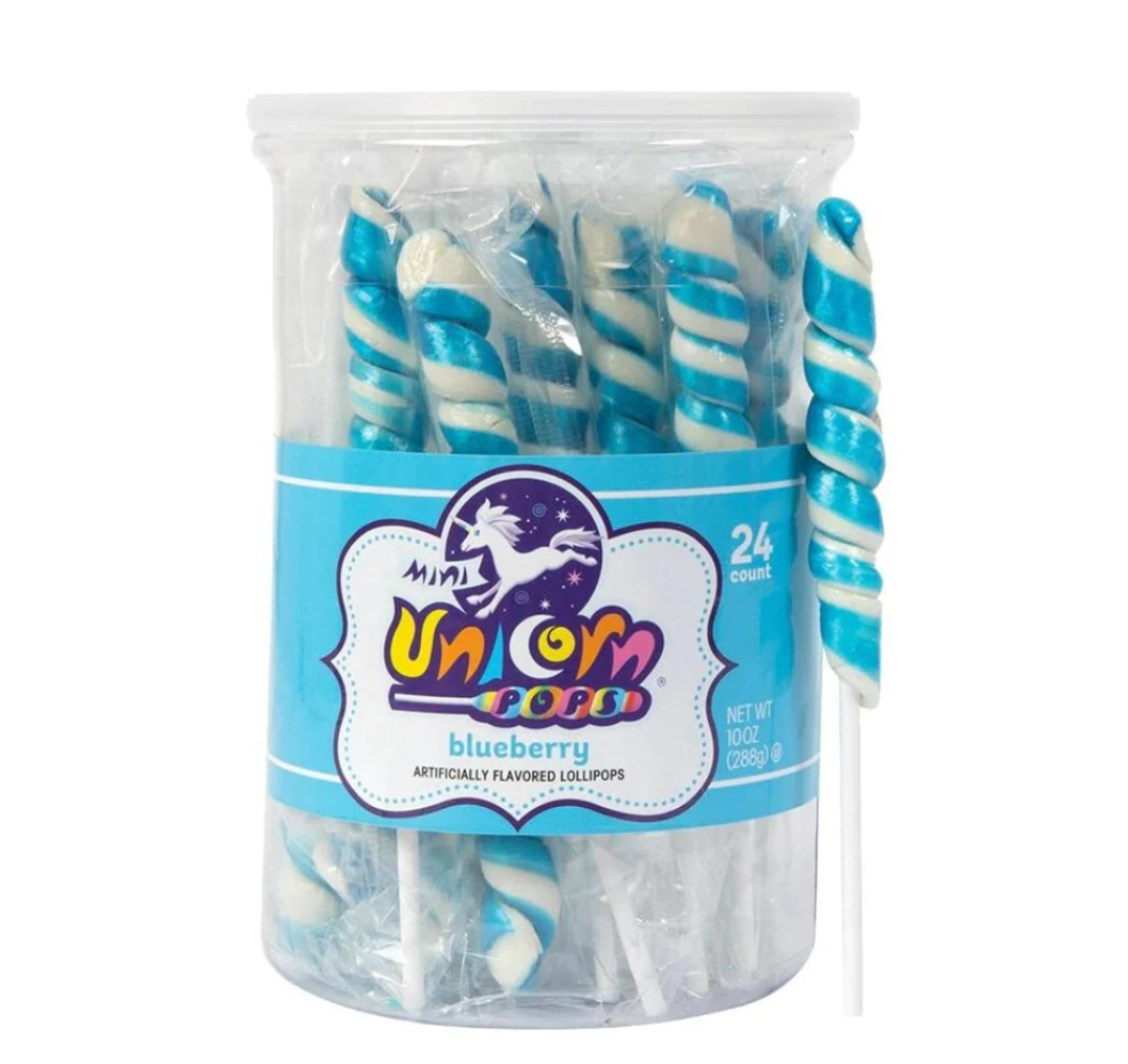 Adam & Brooks - Mini Unicorn Pops - Blueberry - 12g (1 piece)