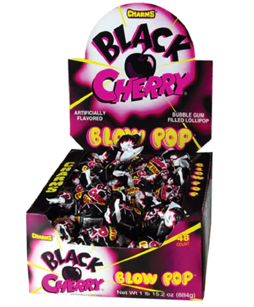 Charms - Blow Pops - Black Cherry Lollipop - 1pc