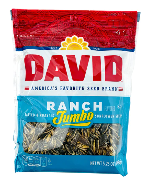 David - Jumbo Ranch - Sunflower Seeds - 149g