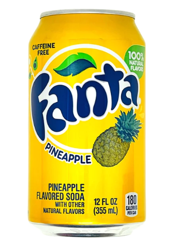 Fanta - Pineapple - Soda Pop - 355ml