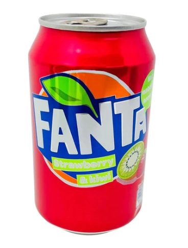 Fanta - Strawberry & Kiwi - Soda Pop - 355ml (Poland)