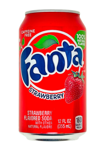 Fanta - Strawberry - Soda Pop - 355ml