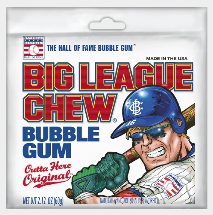 Big League Chew - Bubble Gum Original - 60g