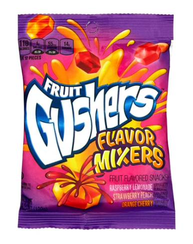 Fruit Gushers - Flavour Mixers - Theatre Bag - 120g