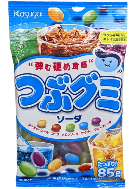 Kasugai - Soda Jellybean Gummy Candy - 85g (Japan)