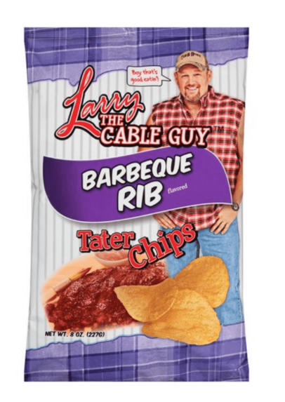 Larry The Cable Guy - Barbeque Rib Tater Chips - 99g