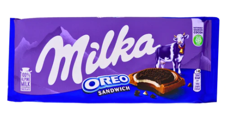 Milka - Oreo Sandwich Chocolate Bar - 92g(Germany)