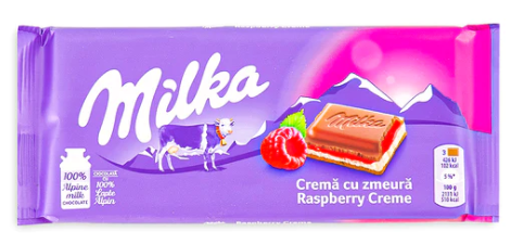 Milka - Raspberry Creme Milk Chocolate - 100g