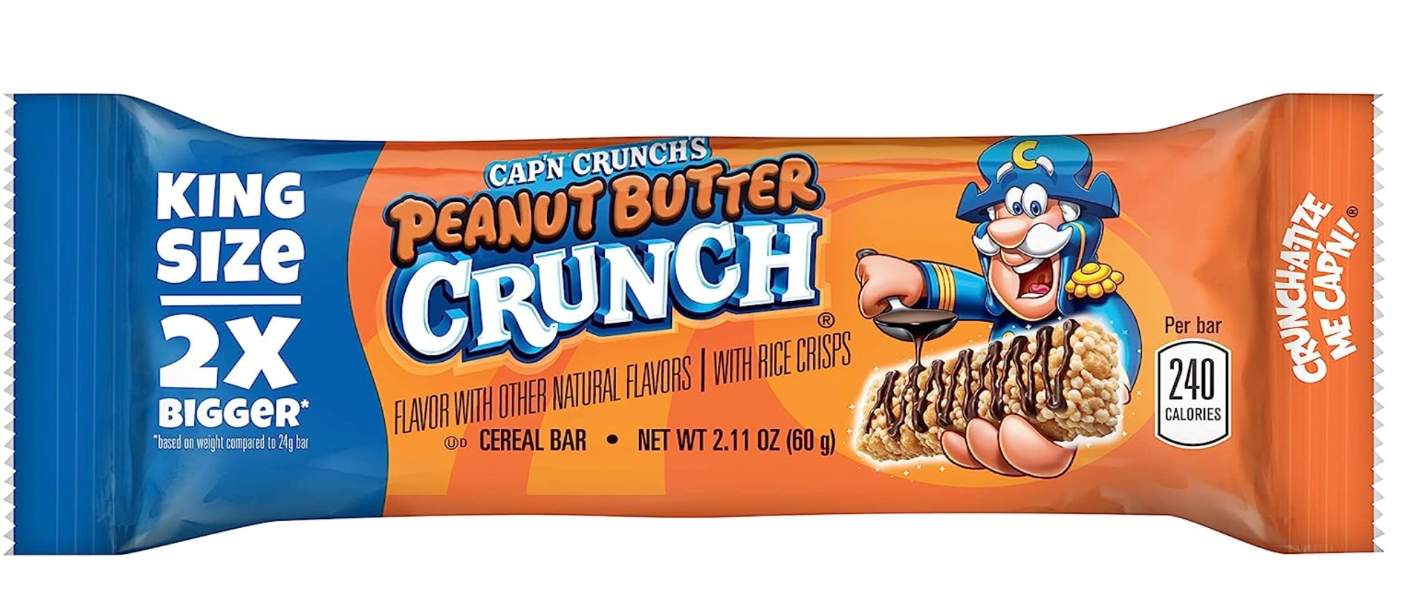 Capn Crunch Peanut Butter - Treat Bars - King Size - 60g