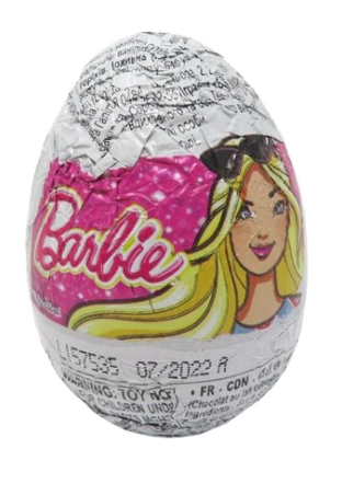 Zaini - Barbie - Surprise Chocolate Eggs - 20g