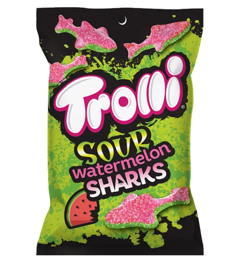 Trolli - Watermelon Sharks - Theatre Bag - 85g