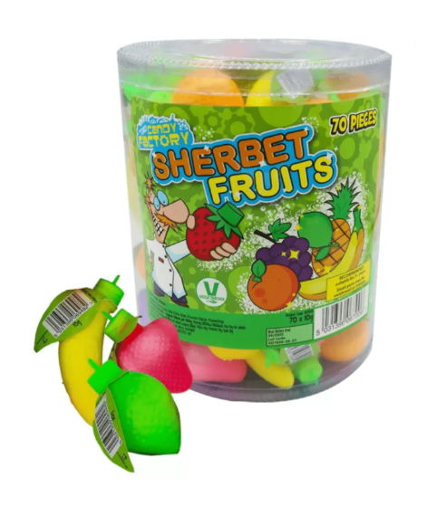 Crazy Candy Factory - Sherbet Fruits - 1pc (UK)