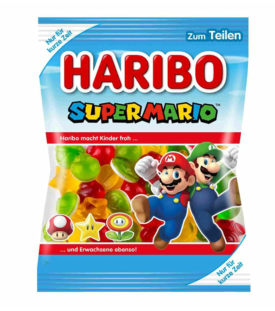 Haribo  - Super Mario Original Gummies - Theatre Bag - 175g