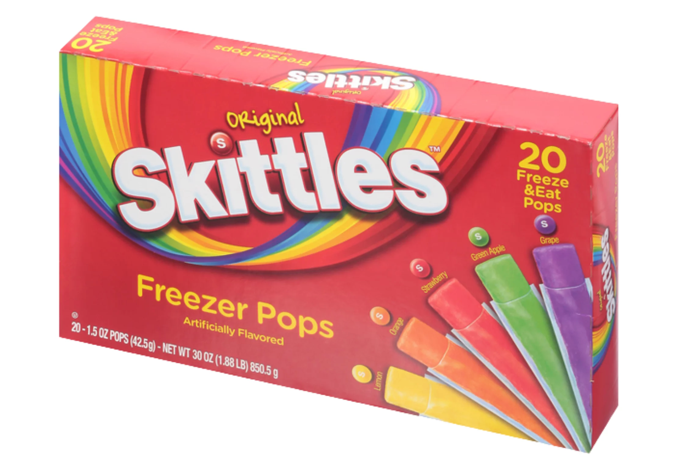 Assorted Skittles Freezer Pops (UK) - 20 pack (1 box)