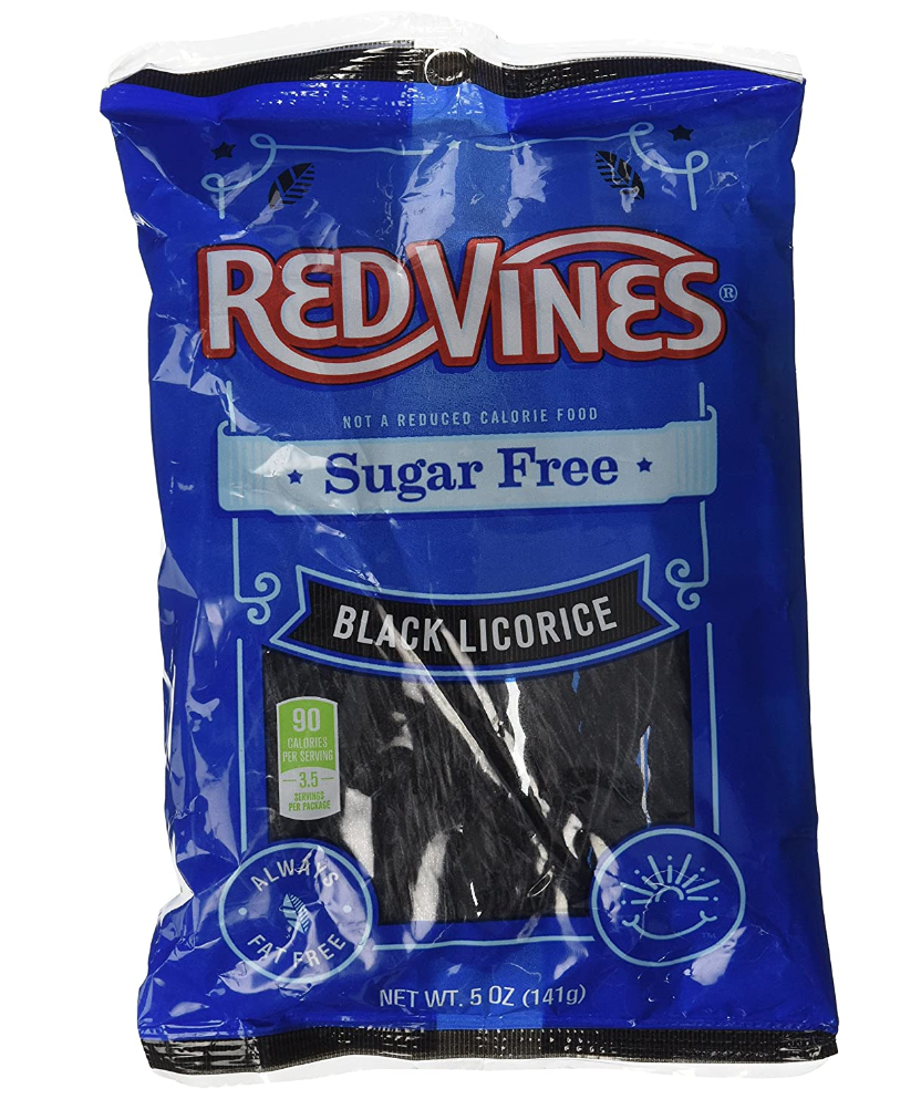 Red Vines - Sugar Free Black Licorice Twists - 141g