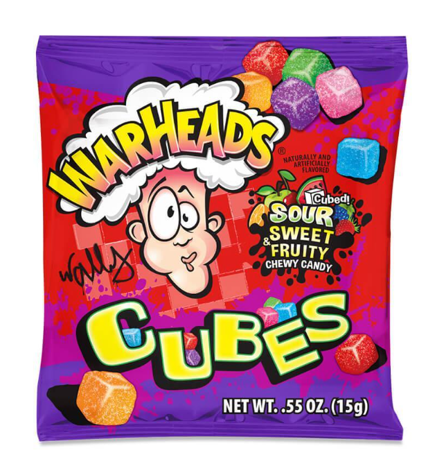 Warheads - Sour Chewy Cubes - 15g (Trending)