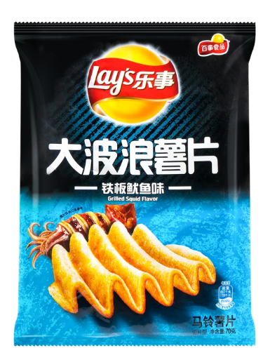 Lays - Grilled Squid - 70g (China)