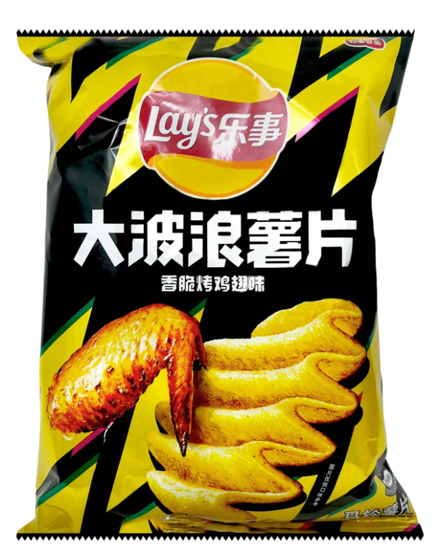 Lays -Spicy Chicken Wing - 50% less Fat 70g (China)