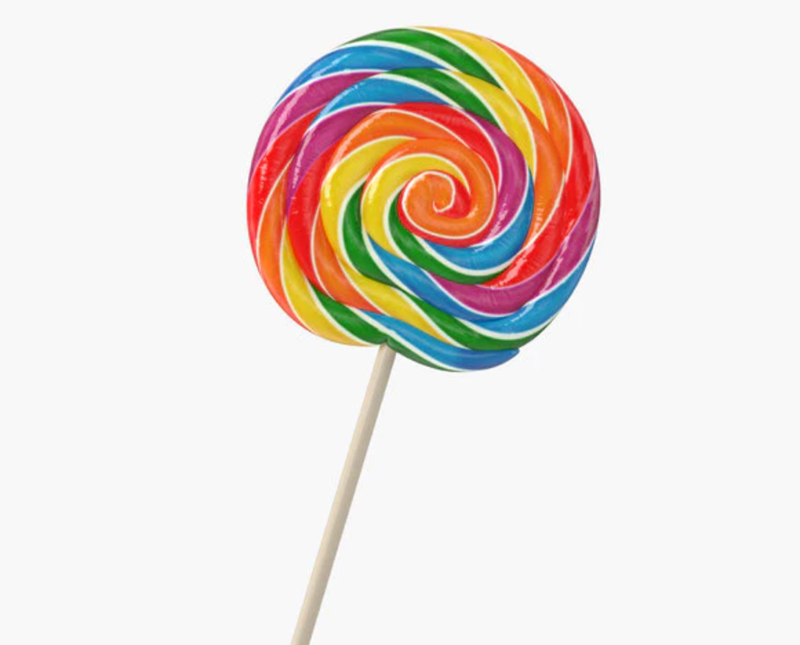 Lollipop - Sweet Whirls - Large - 180g (5")