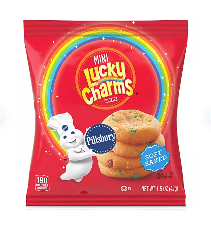 Pillsbury - Soft Baked Mini Lucky Charms Cookies - 42g