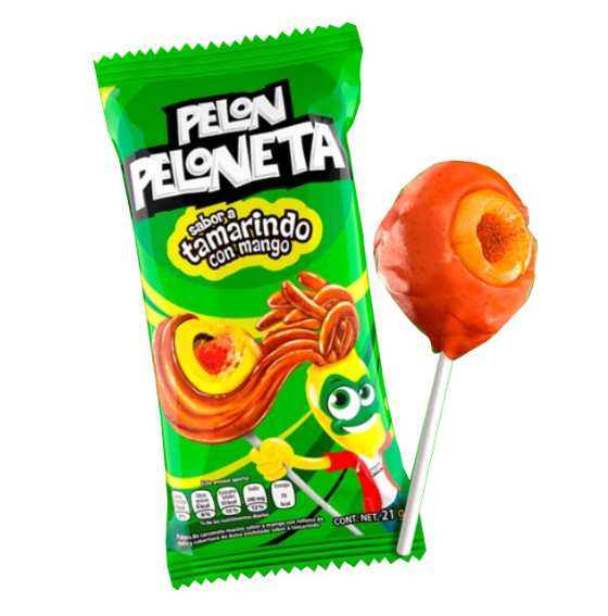 Pelon Peloneta - Tamarind with Mango Pops - 1pc (Mexico)