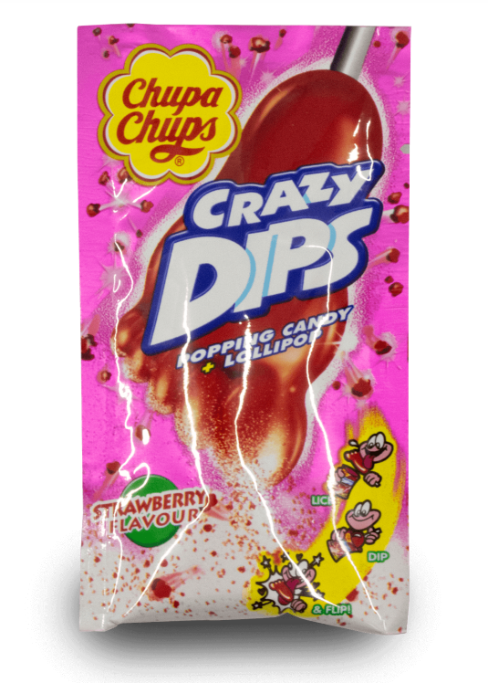 Chupa Chups - Crazy Dips - Strawberry - 16g(Spain)