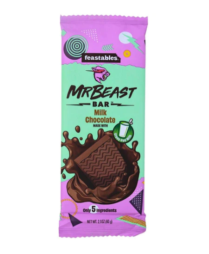 Mr Beast Milk Chocolate - 60g, mrbeast chocolate