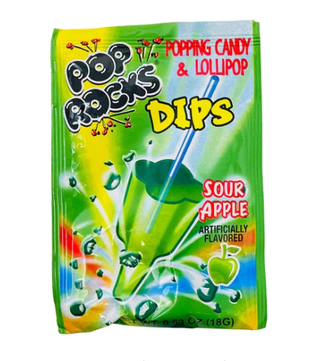 Pop Rocks - Dips Sour Apple - 17g