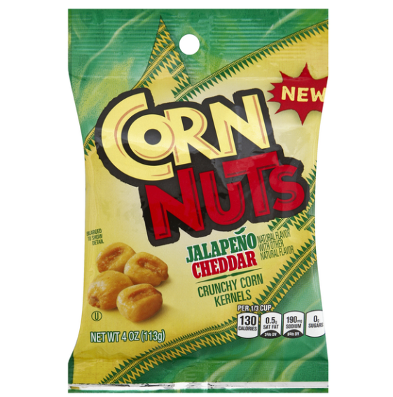 Corn Nuts - Jalapeno Cheddar Crunchy Corn Kernels - 113g (USA)