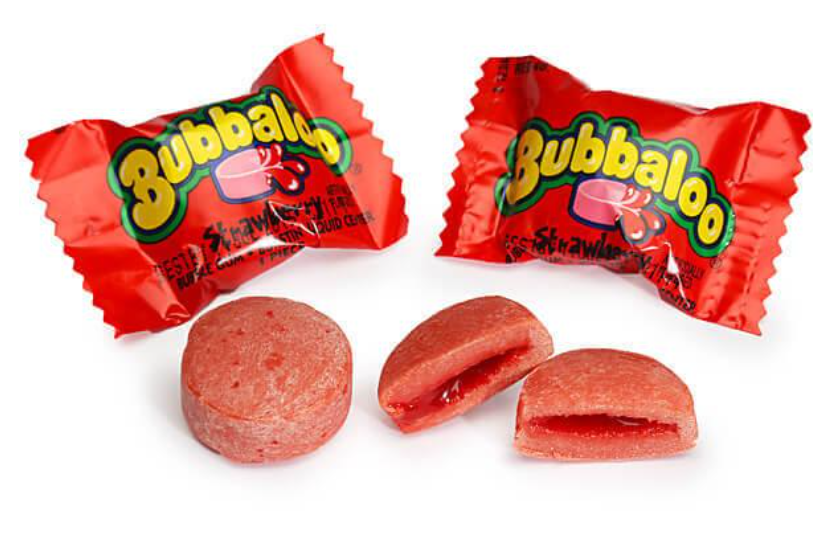 Adams - Bubbaloo Strawberry - Liquid Filled Bubblegum- 1pc (Mexico)