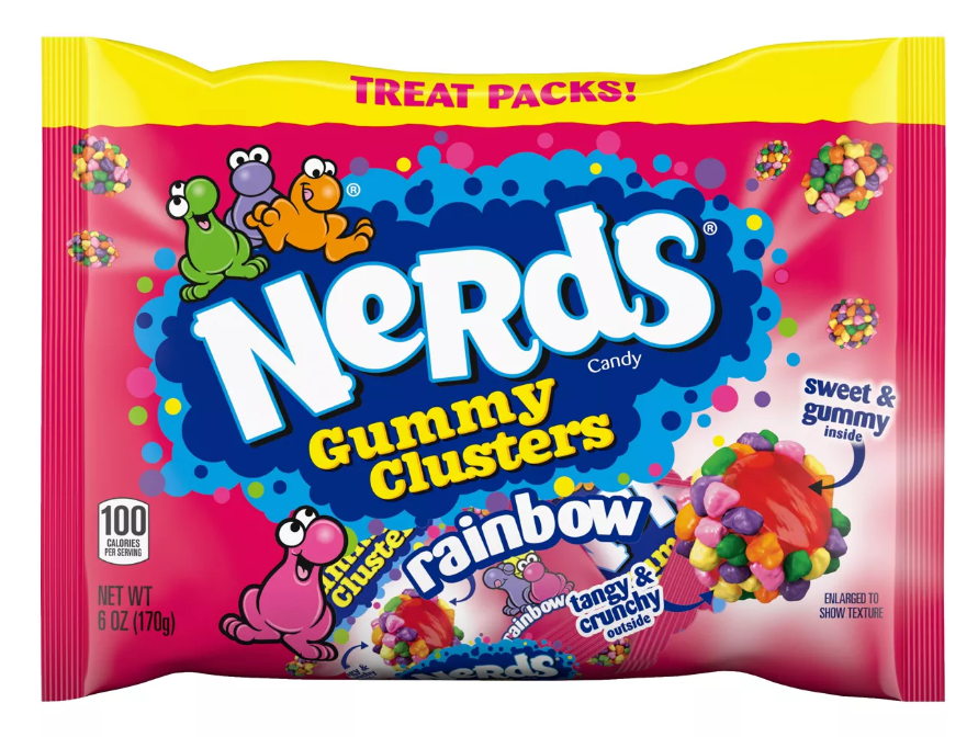 Nerds - Gummy Clusters - Halloween Treat Pack - 184g