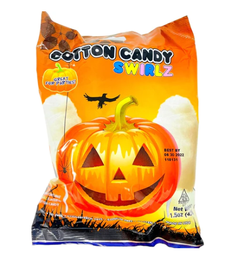 Taste Of Nature Swirlz Cotton Candy - Assorted - 42.5g (Halloween)
