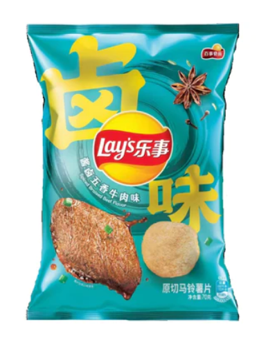 Lays - Spiced Braised Beef - 70g (China)