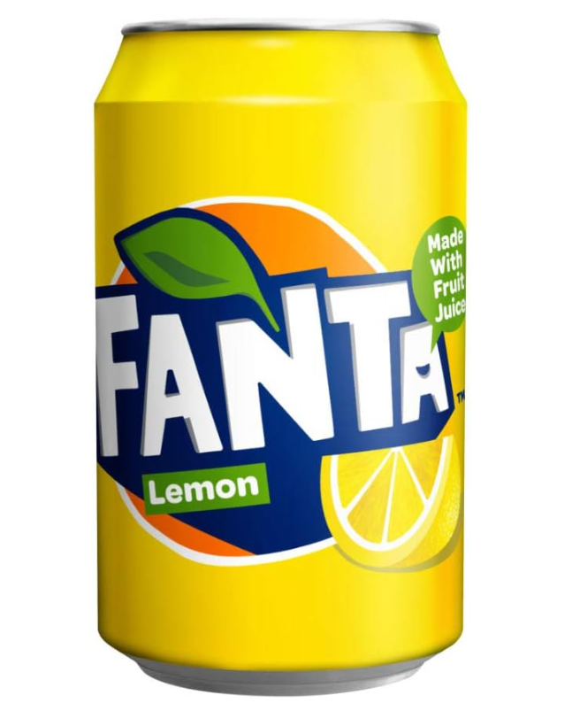 Fanta - Lemon - Soda Pop - 330ml (UK)