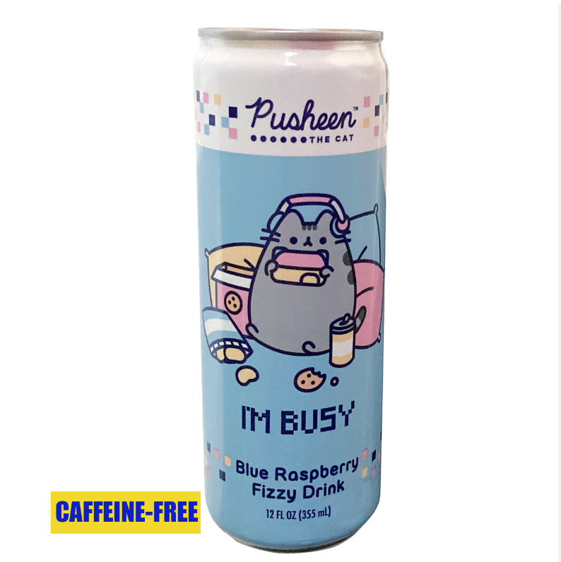 Boston America - Pusheen I'm Busy - Blue Raspberry - 355ml