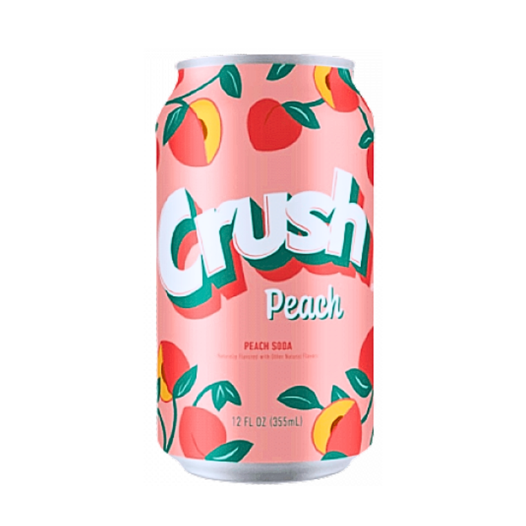 Crush - Peach - Soda Pop - 355ml