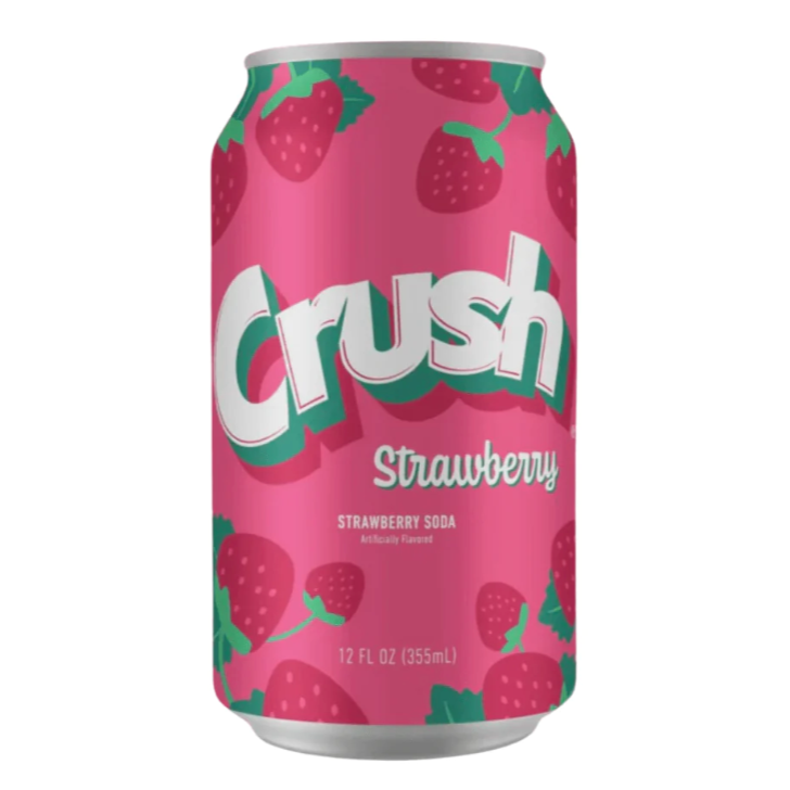 Crush - Strawberry - Soda Pop - 355ml
