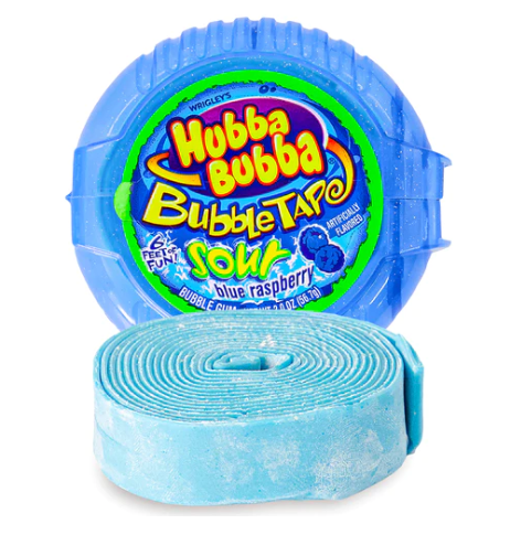 Hubba Bubba - Bubble Tape - Sour Blue Raspberry - 56g