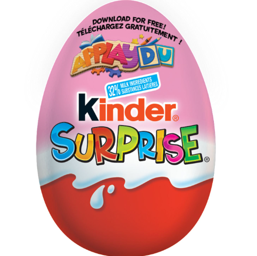 Kinder Original Surprise Egg Pink Italy